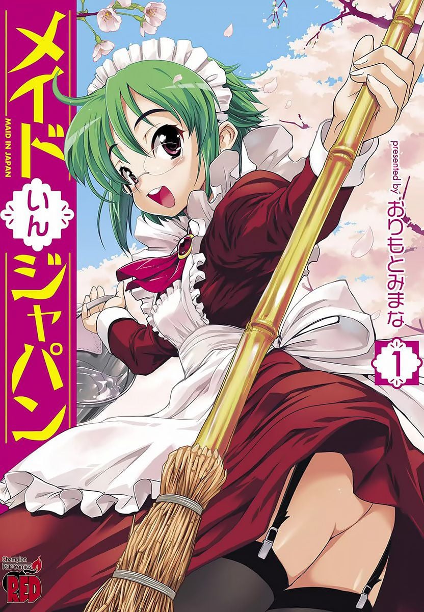 Reading Manga Maid in Japan