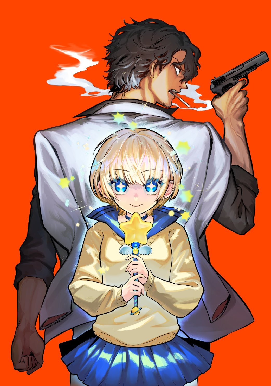 Reading Manga Magical Girl and Narco Wars