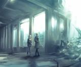 Reading Manga A Story About a Droid