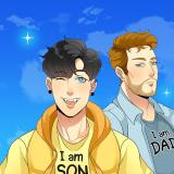 Reading Manga Anak Bapak