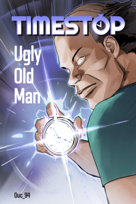 Reading Manga Time-Stop Ugly Old Man