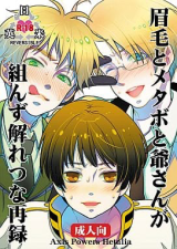 Reading Manga Hetalia dj - Mayuge to Metabo to Jii-san ga Kunzu Hoguretsu na Sairoku