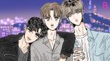 Reading Manhwa Cat, Dog and Wolf Triangle